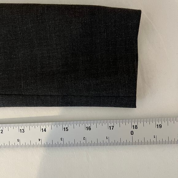 Rebecca Taylor Tiered Ruffle Peplum Blazer Wool Blend Charcoal Jacket Womens 4 - Picture 14 of 16